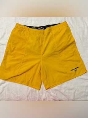 Ralph Lauren Polo Sport Men's Bright Yellow Athletic Shorts